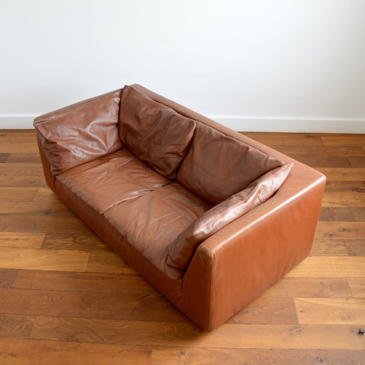 Sofa sofa leather leolux netherlands 1970s