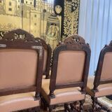 Set of 11 Louis XIII - Renaissance style chairs