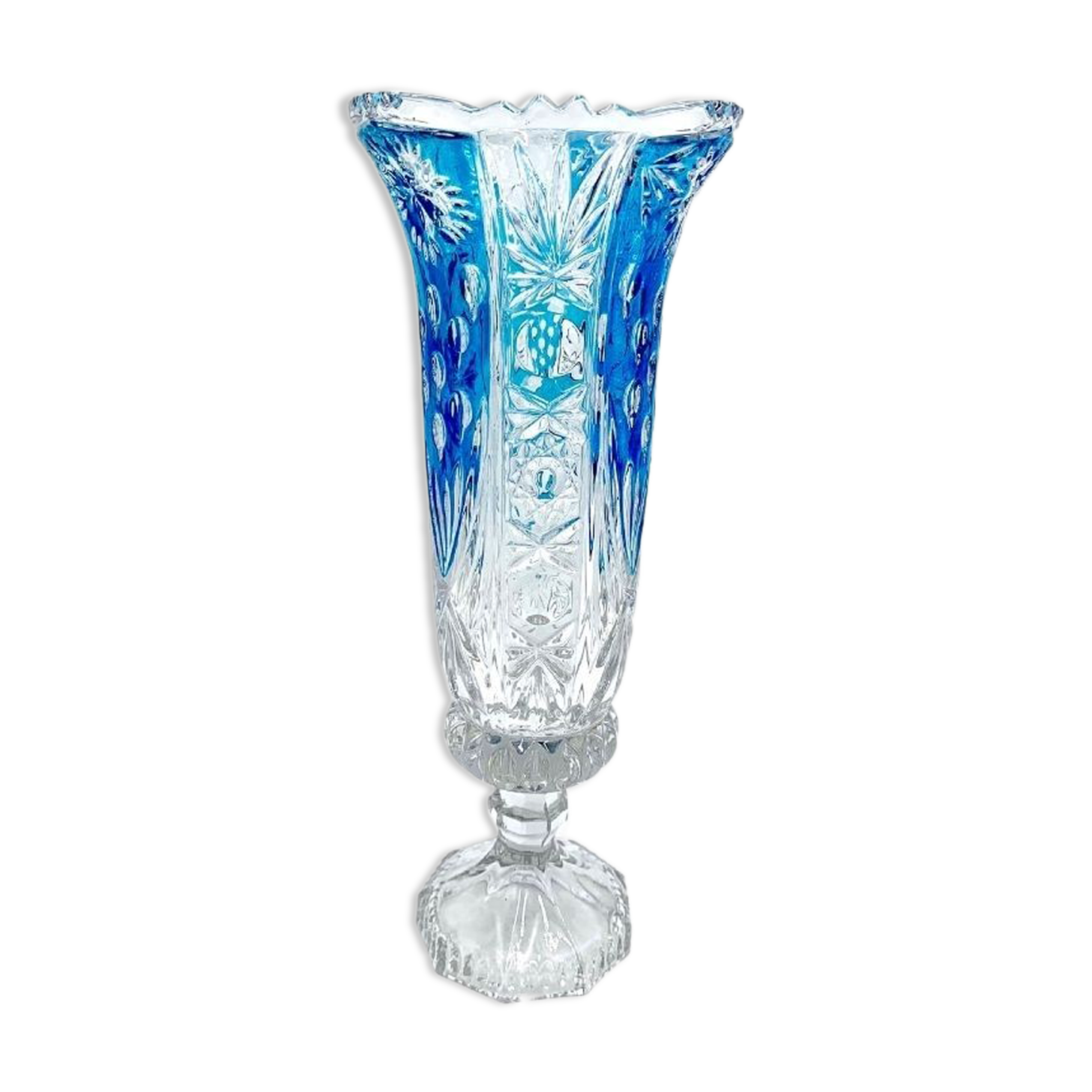 A glass vase, Huta Anna, Germany, 1970s