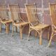 Chaises en bambou et rotin (lot de 6)