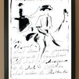 Drawing by Karl Lagerfeld for Chanel