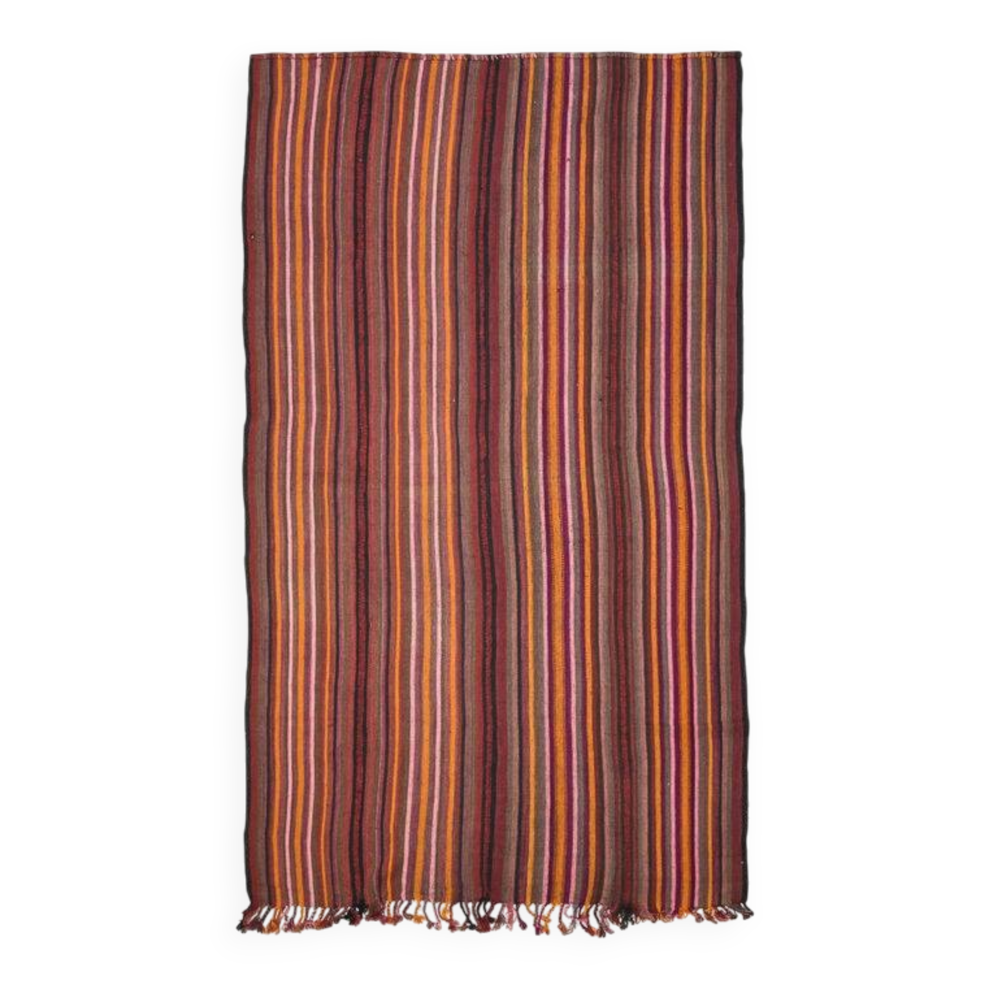 Striped Vintage Flatweave Carpet