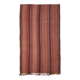 Striped Vintage Flatweave Carpet