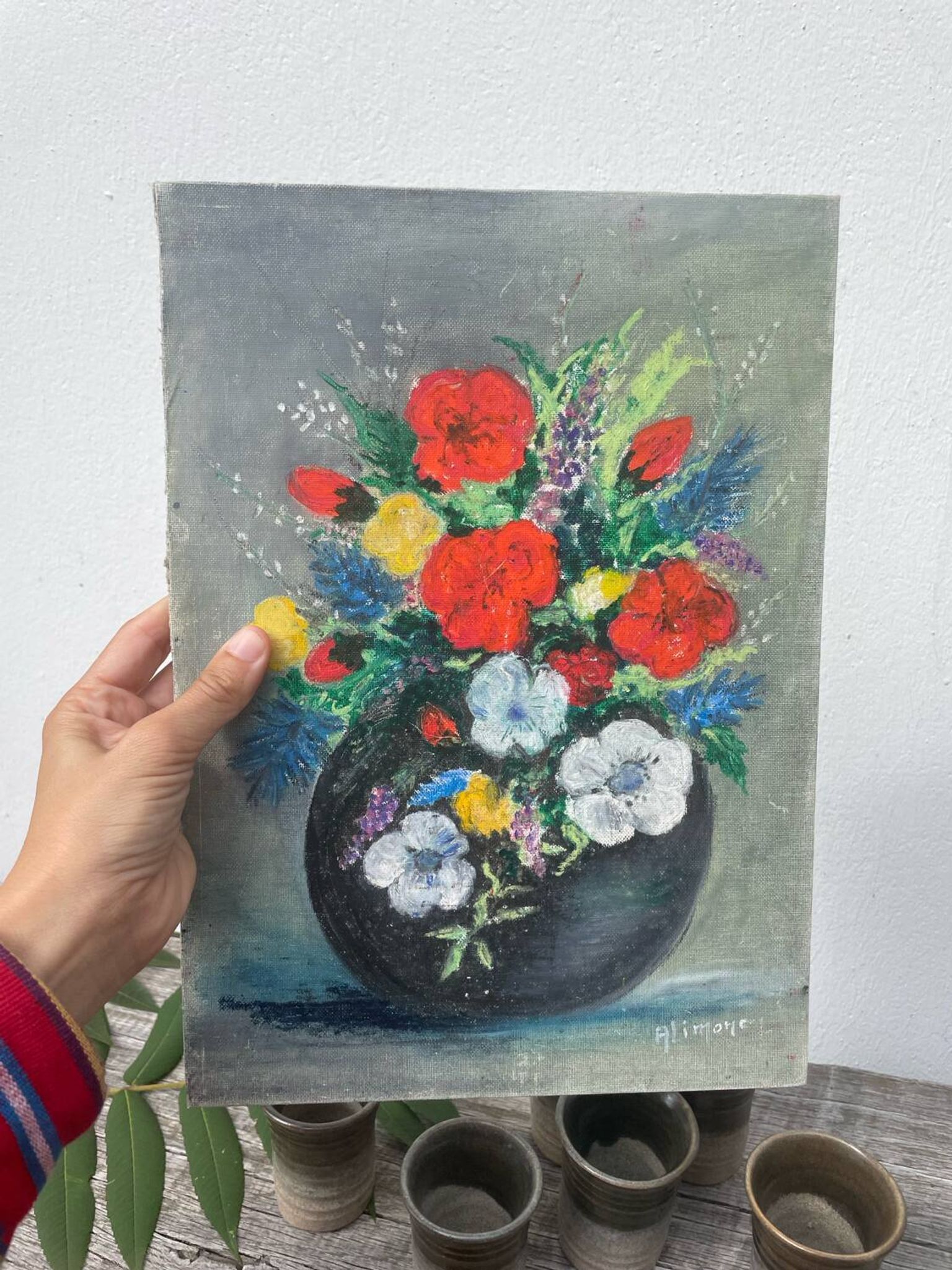 Flower bouquet painting
