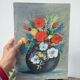 Flower bouquet painting