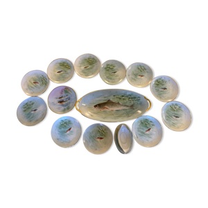 service a poisson porcelaine