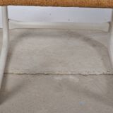 White Bauman sled chair