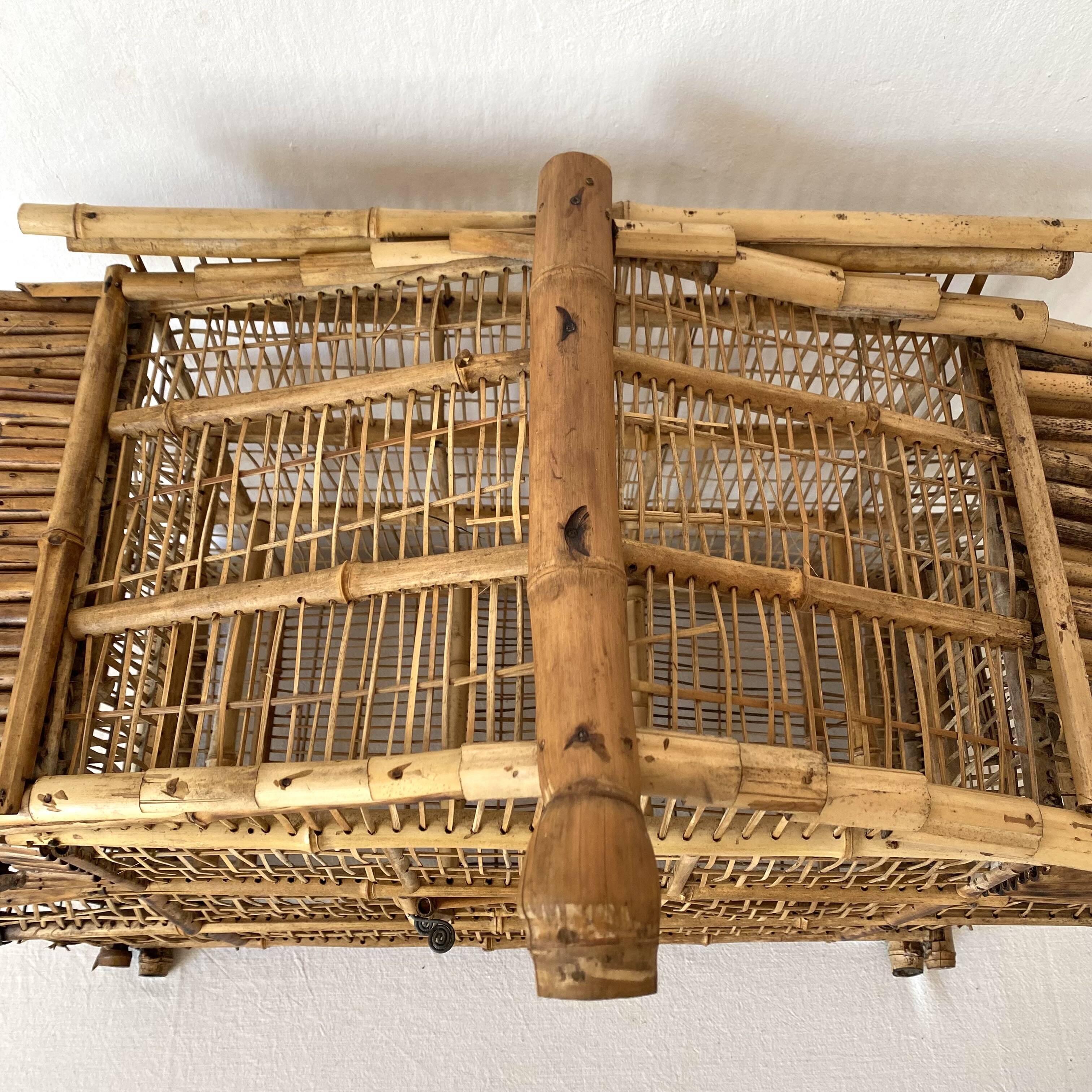 Bamboo bird cage for decoration