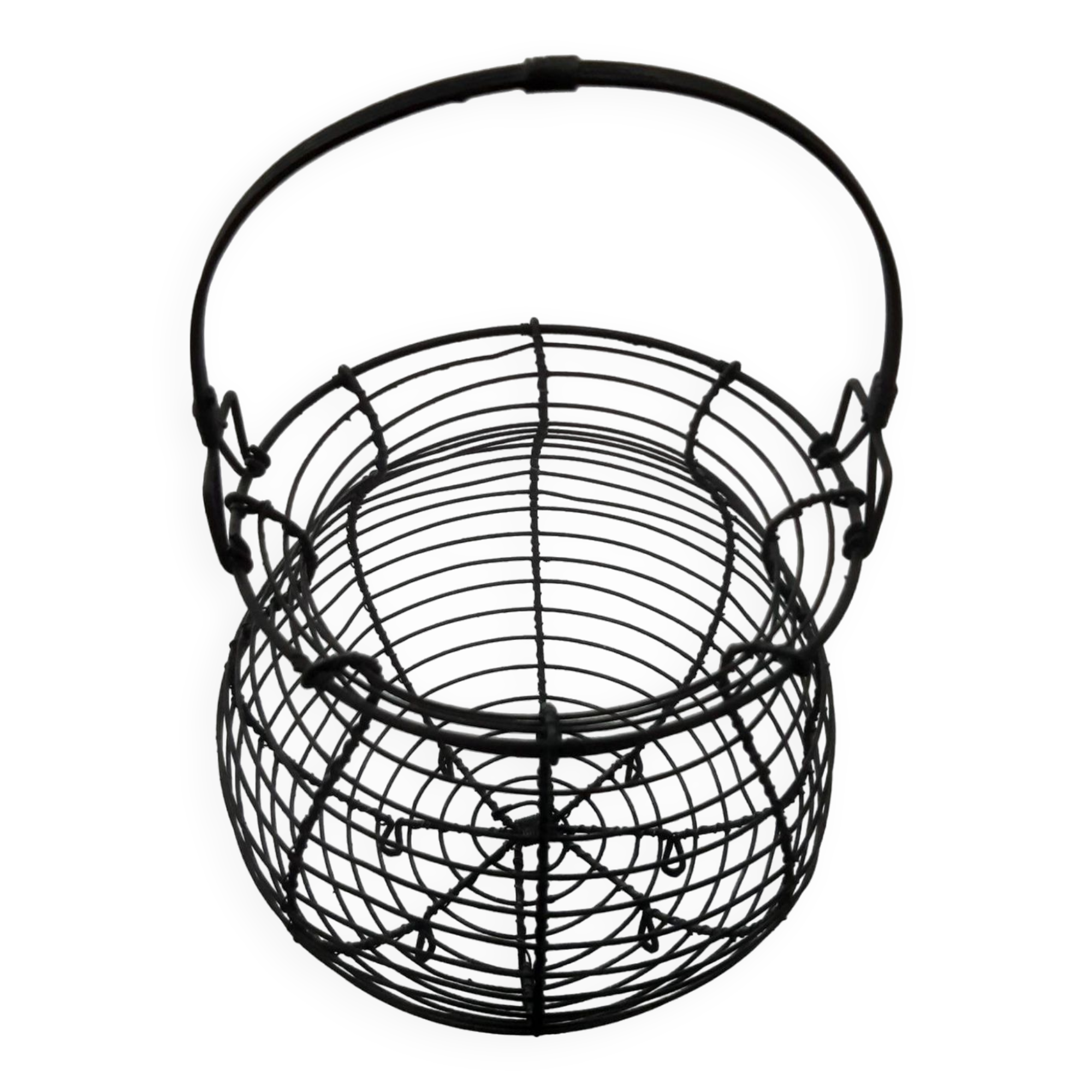Old metal egg basket