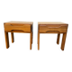Pair of elm bedside tables Maison Regain 80'