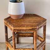 Table basse bambou vintage