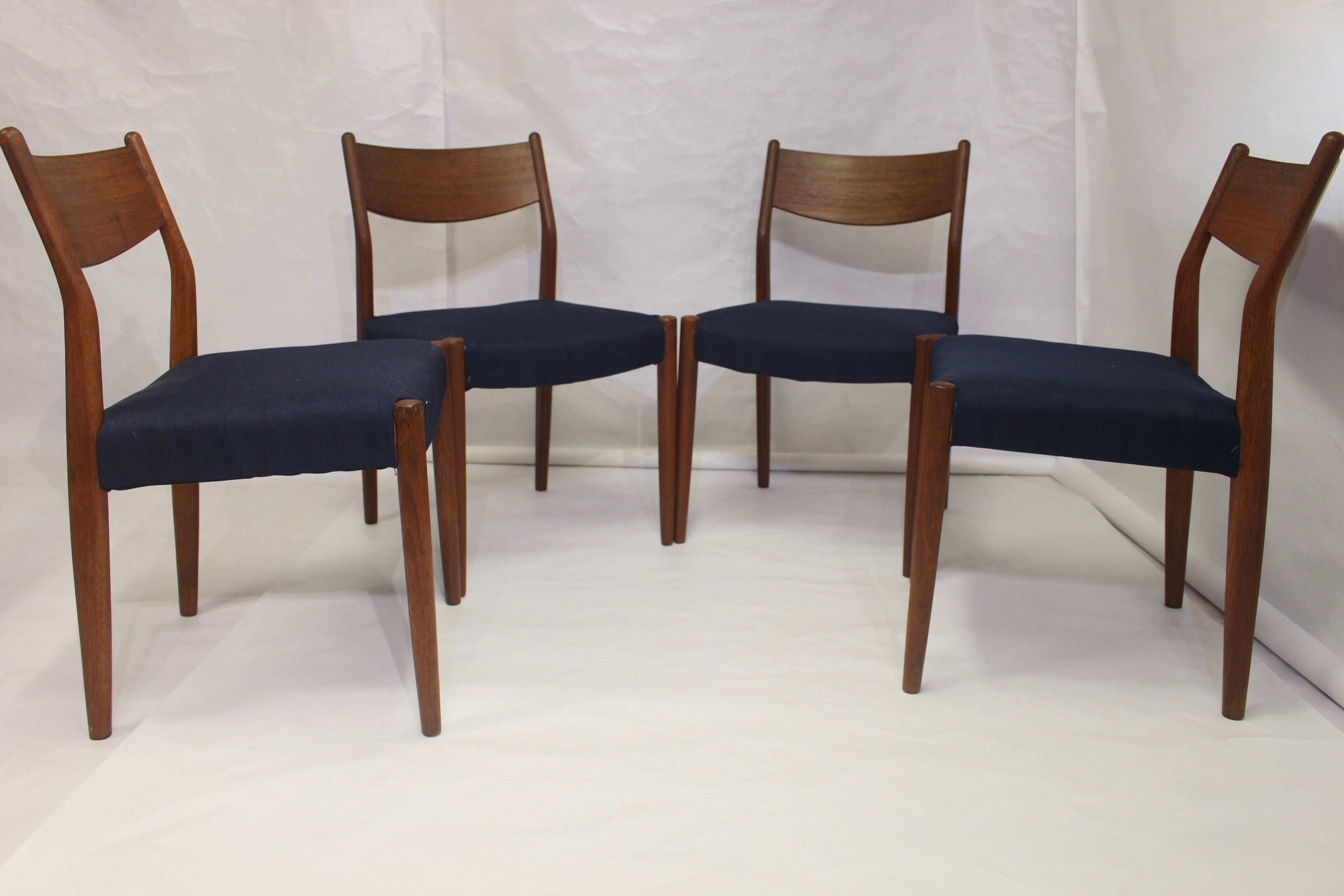 Set de 4 chaises en teck Cees Braakman pour Pastoe 1960.