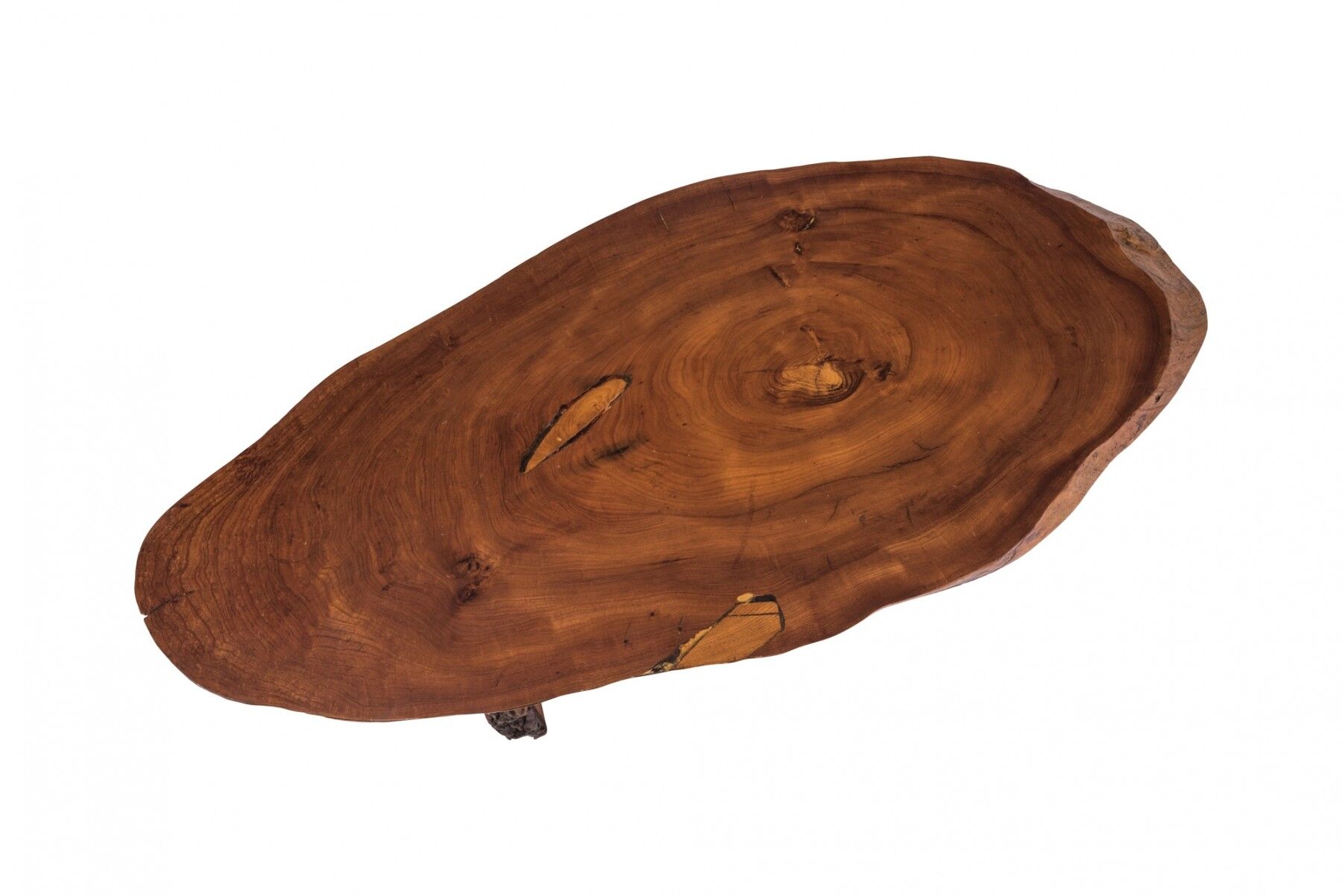 1960s American red wood wabi wabi style dining table