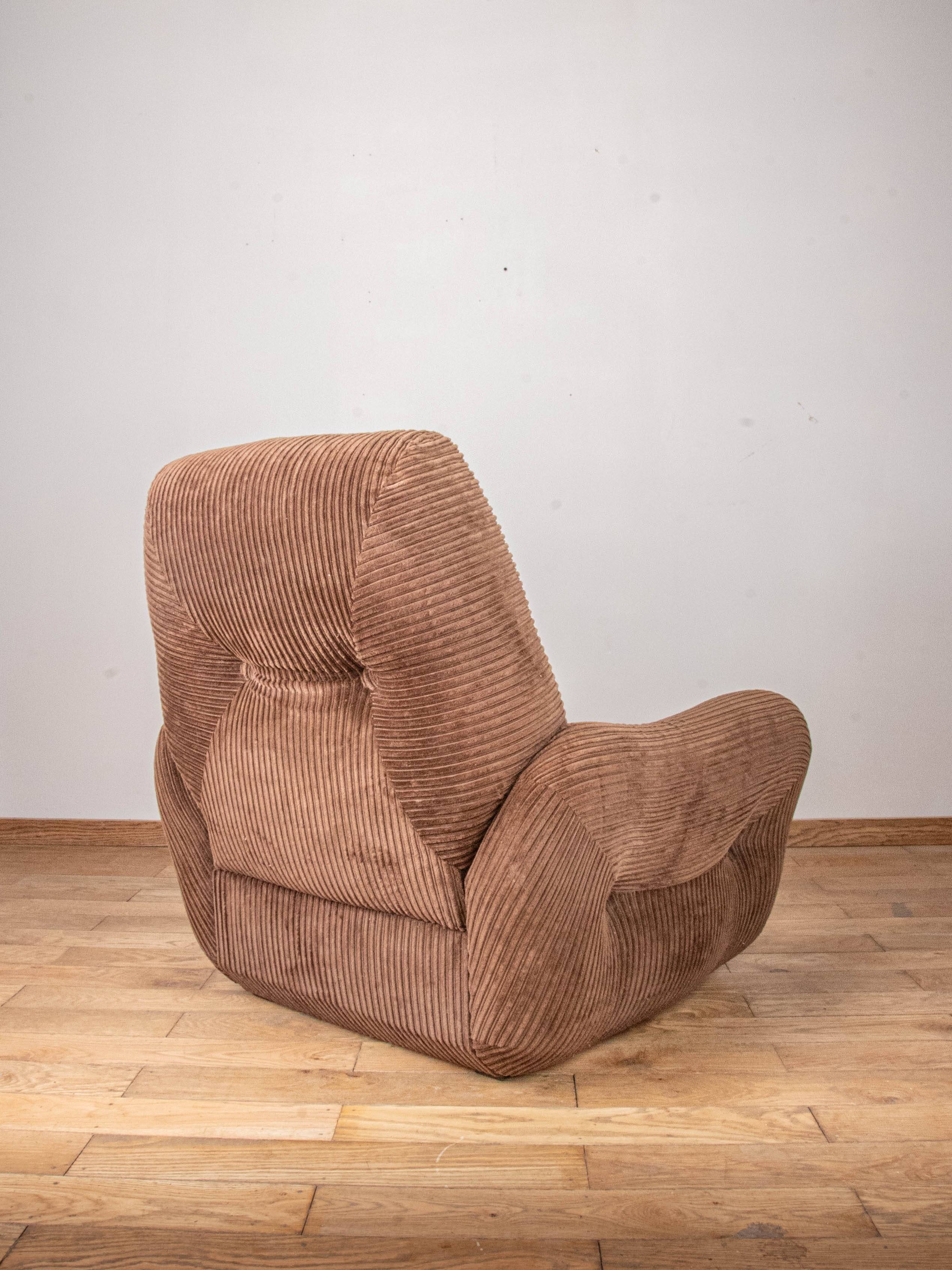 Velvet armchair