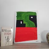 Signed abstract painting
