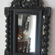 Miroir Louis XIII bois noir 38 X 60