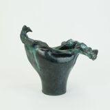 danish modern ceramic VASE bowl studio pottery conny walther demark 60s70s