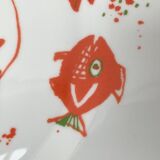 Vintage Postmodern Porcelain Plate with Subsidy Decor by René Fehr for Lengsfeld Porcelain, 1990s