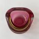 Purple and yellow Murano glass empty pocket