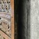 Large mirror - Indian carved wooden headboard
