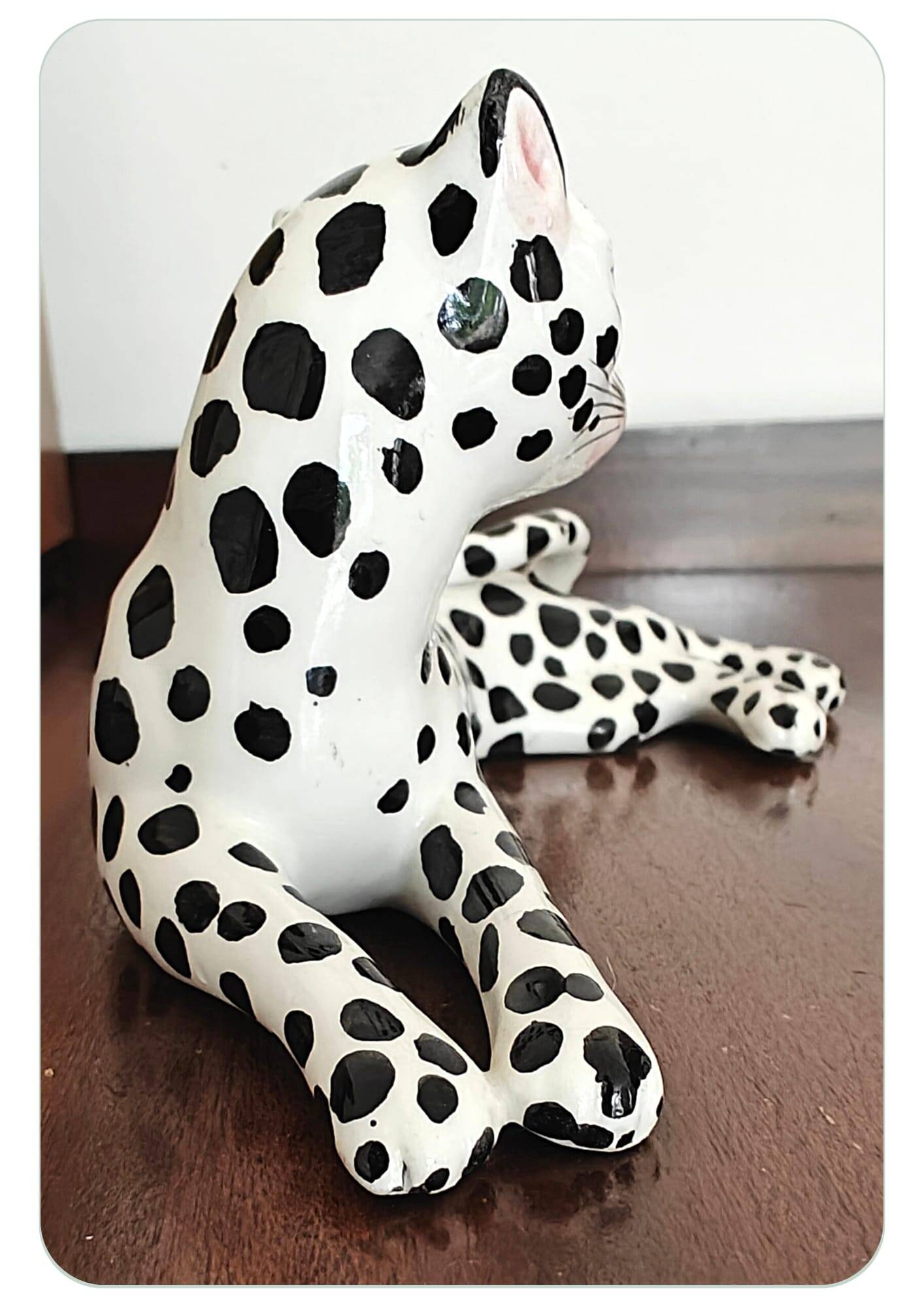 Mid Century Modern Italian Leopard Sculpture