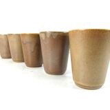 5 coffee cups Digoin sandstone