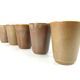 5 tasses à café de Digoin en grès