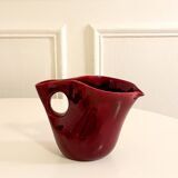 Ceramic pitcher, Bordeaux, Design, 1960 - 14 X 20 X 9 cm