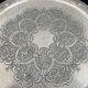 Round silver metal top - rosettes - frieze - Vintage - France