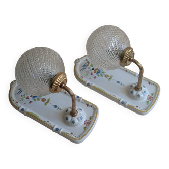 Ceramic wall lights