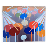 Abstract painting franco balleri 1974 oil on canvas