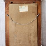 Console and white patinated mirror