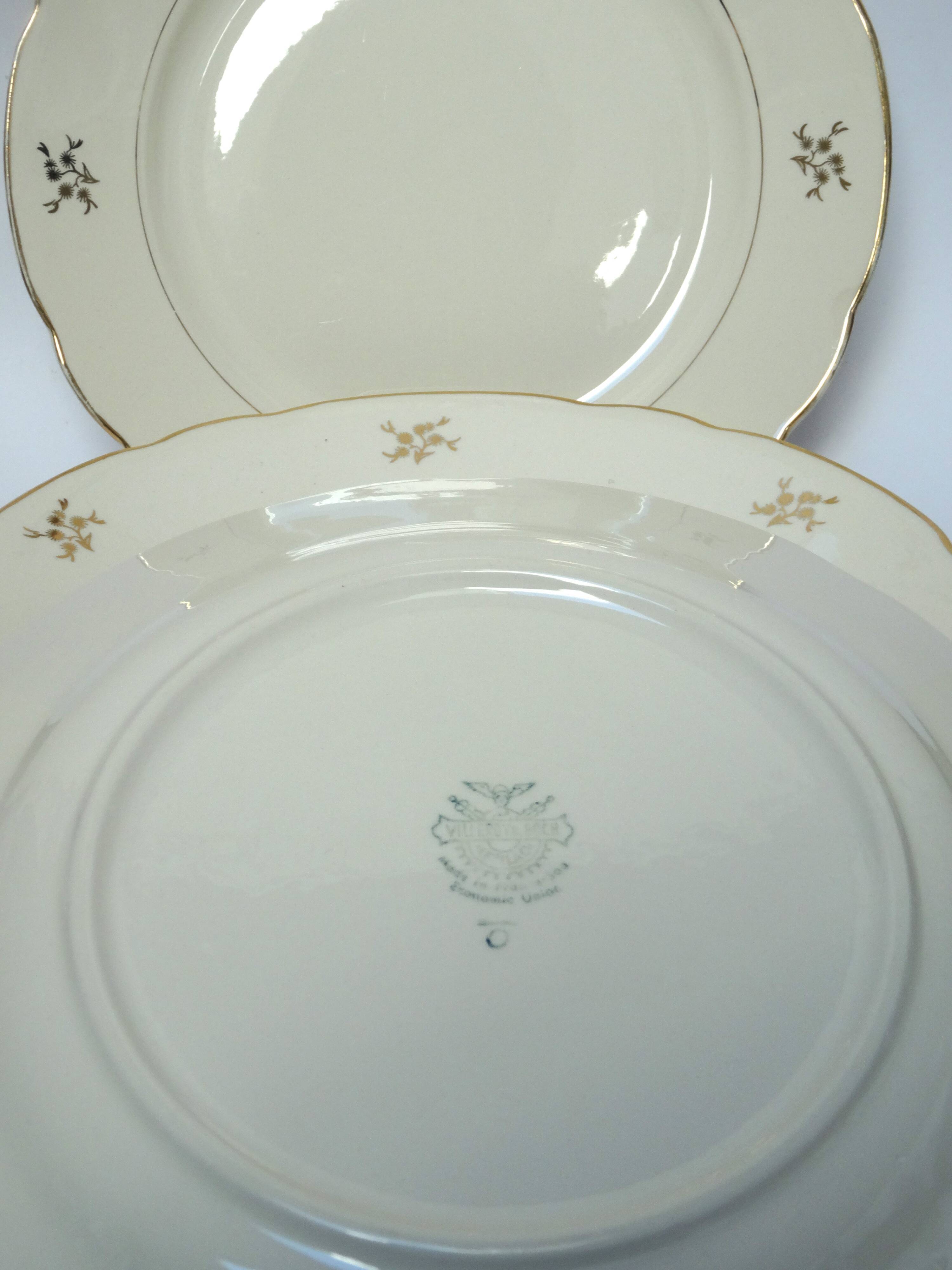 6 Villeroy & Boch flat plates