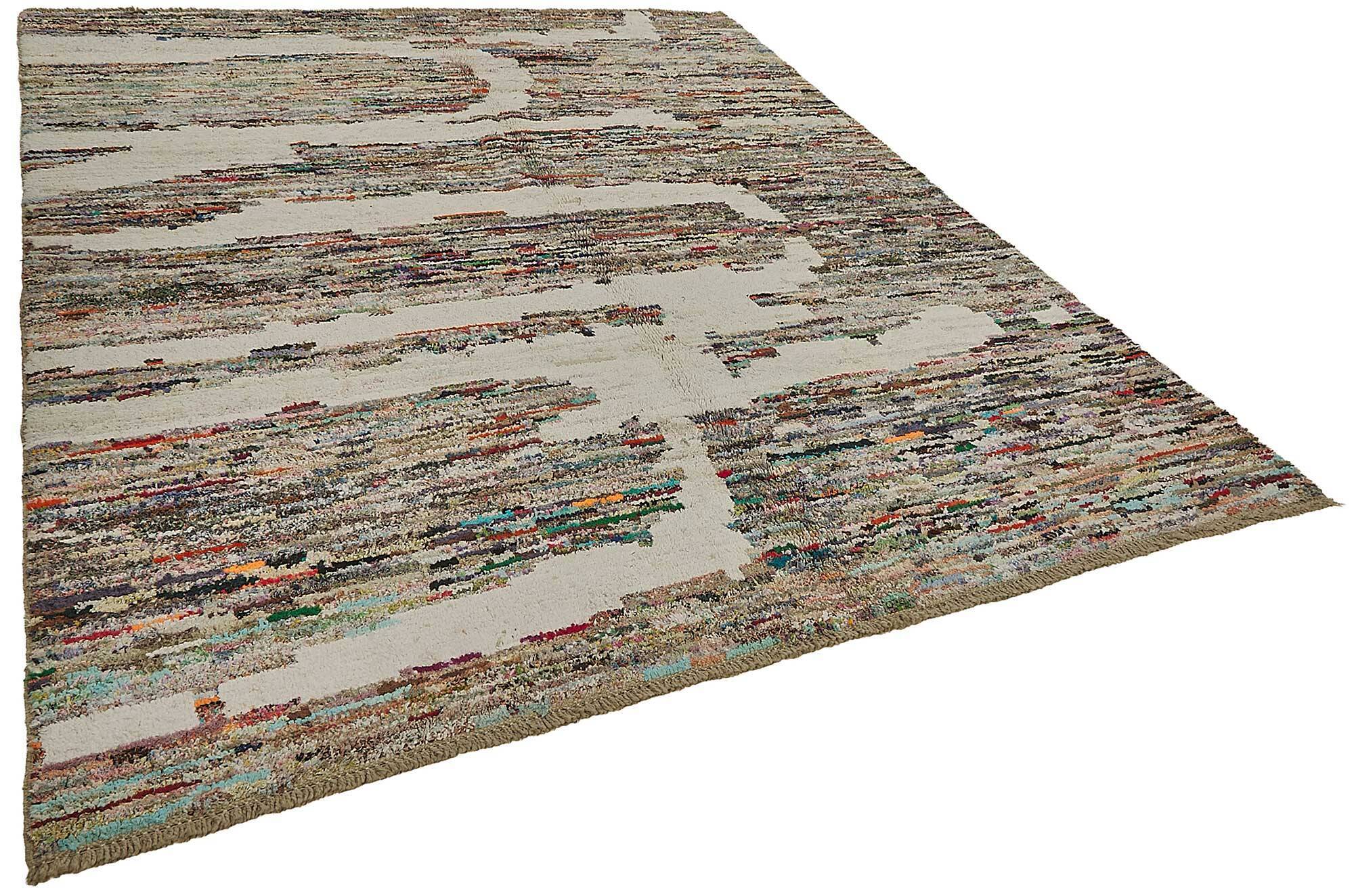 Handwoven Turkish Recycled Boho Rug 254 cm x 303 cm