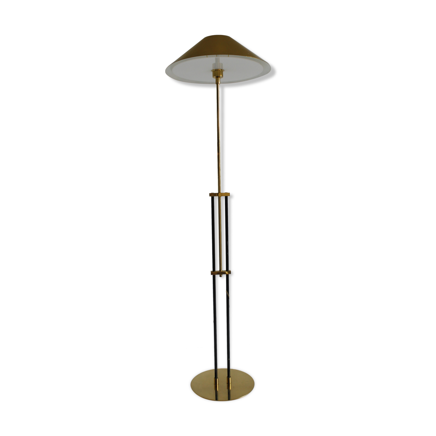 Brass floor lamp by Baulmann Leuchten Germany, 1970s.