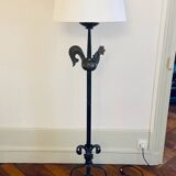 Jean touret and artisans de marolles - rooster floor lamp