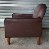 Authentic vintage Art Deco reclining club chair