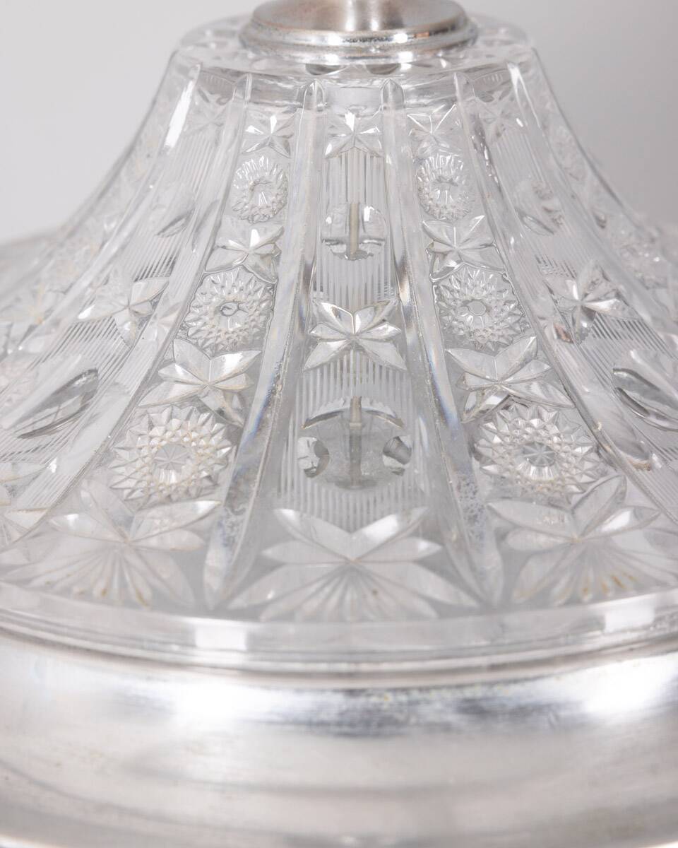 Vintage 60s crystal chandelier decorated design kinkeldey