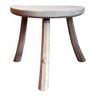 White brutalist tripod stool.