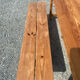 Table and benches by Pierre Begué