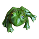 Glazed ceramic frog