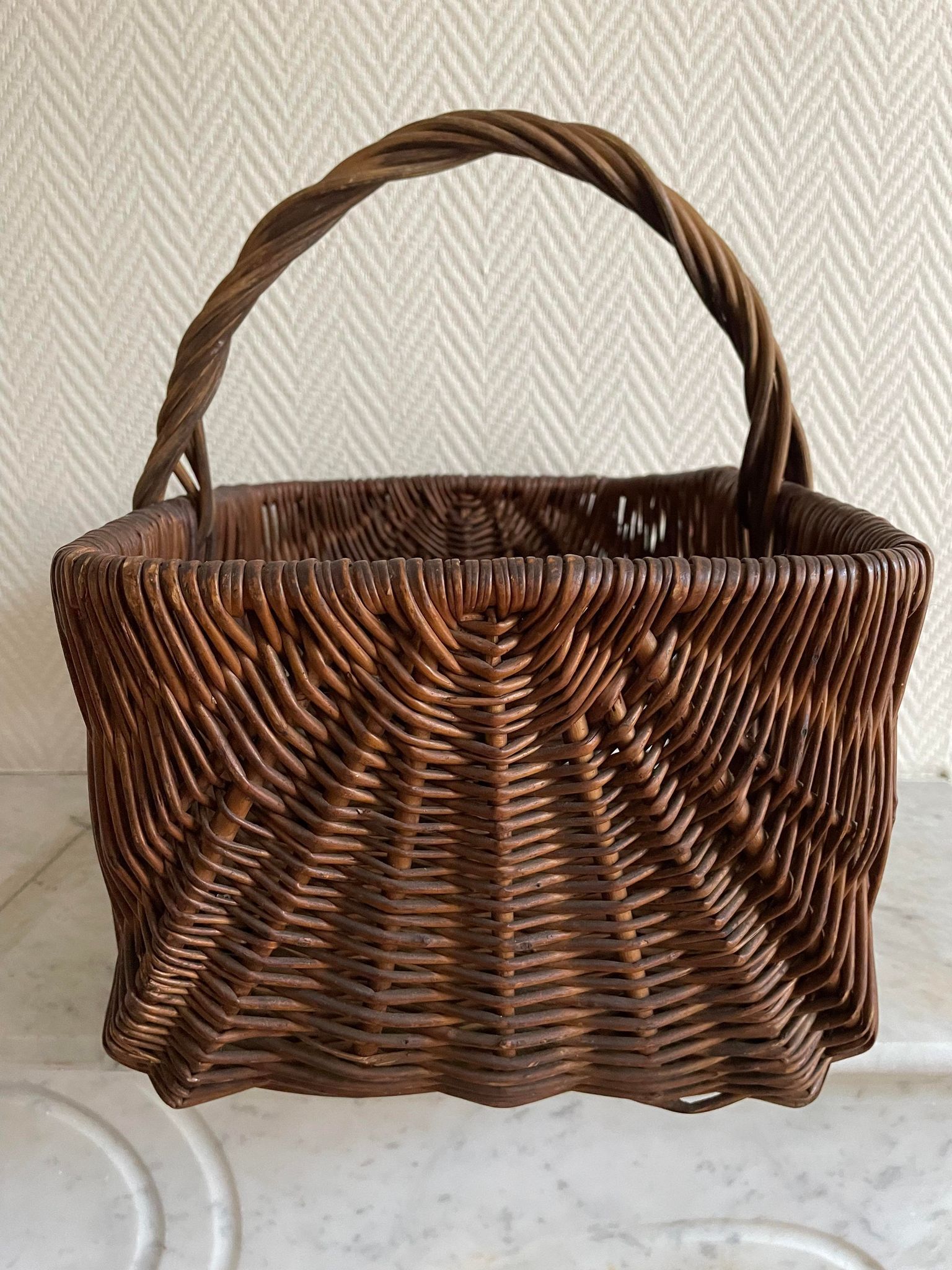 Hazel wood basket