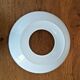 Vintage French White Opaque Round Glass Lantern Replacement Shade 3543