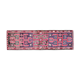 Tapis couloir vintage turc Oushak fait main en laine et coton rose des années 1970 99x331
