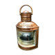 Ancient naval flag lantern in ancient copper semaphore lamp 19th century