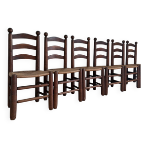 lot de 6 chaises en bois