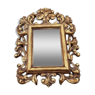 Small golden cornucopia mirror