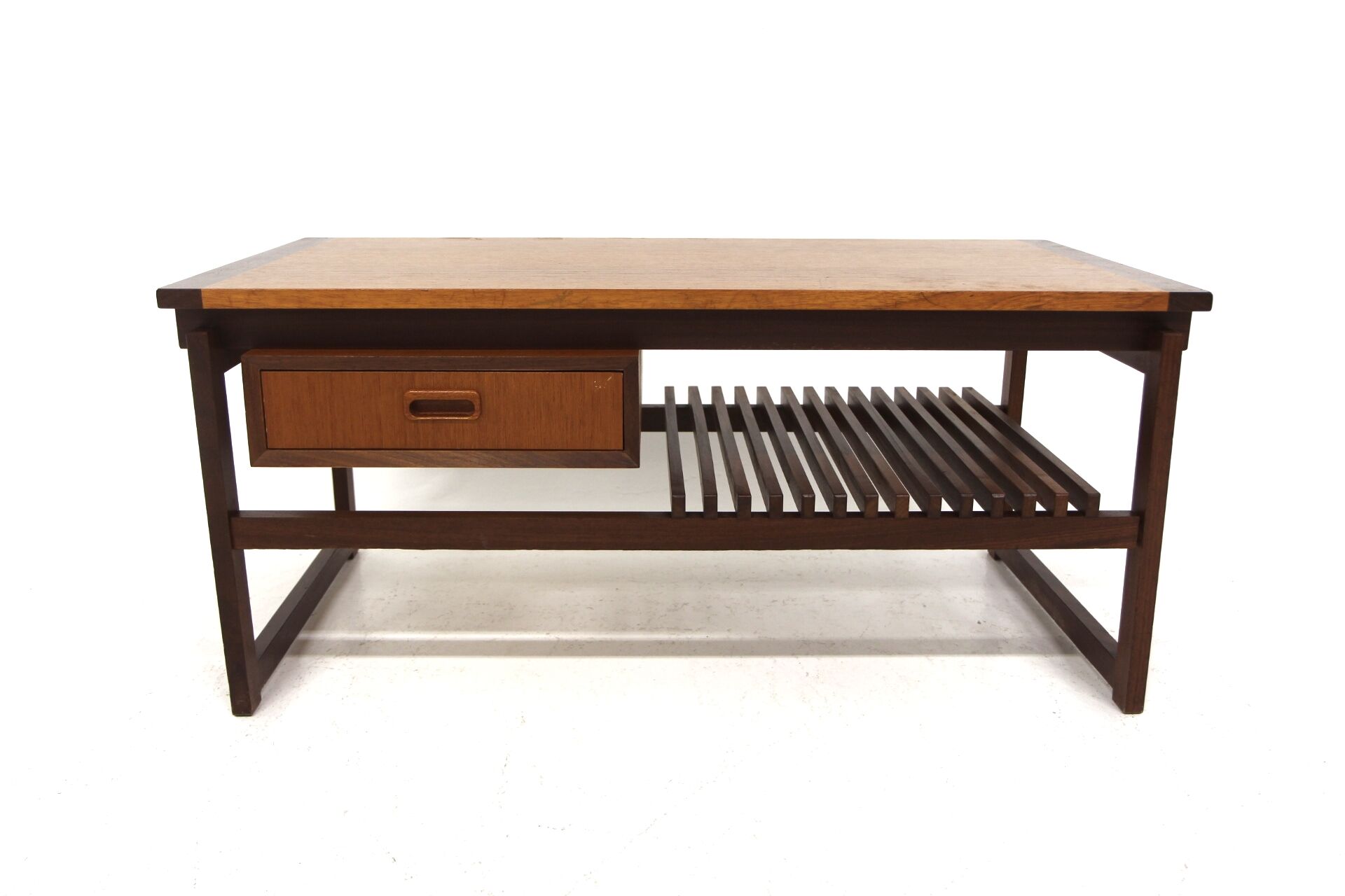 Scandinavian teak bench "Petita", Jørgen Maahr & Otto Nielsen, Möbel-IKÉA, Sweden, 1960