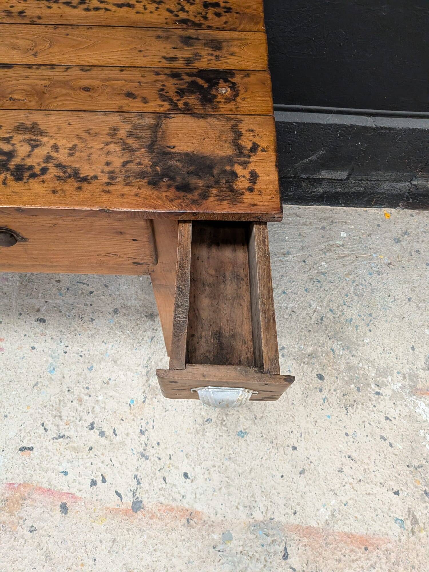 Table de ferme de cuisine fin XIXeme