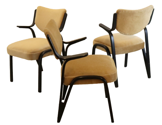 Vintage mid century schwingsessel 'fehrbellin'